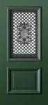 xlvd01_Voordeur rooster klassiek groen